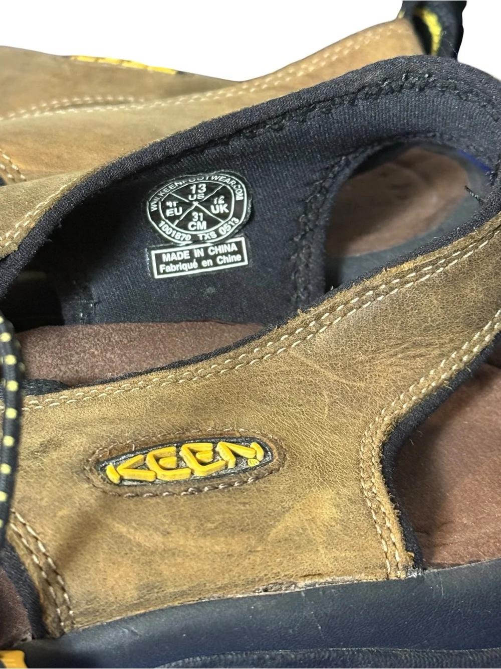KEEN Newport Leather Bison Hiking Evergreen Sandals Men’s Size 13